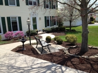 Brown Mulch Installation